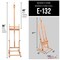 Medium Wooden H-Frame Studio Easel with Artist Storage Tray - Mast Adjustable to 96&#x22; High, Holds Canvas to 48 &#x22; - Sturdy Beechwood Holder Floor Stand